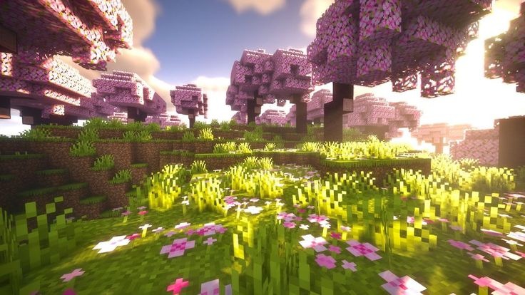 Minecraft landscape background